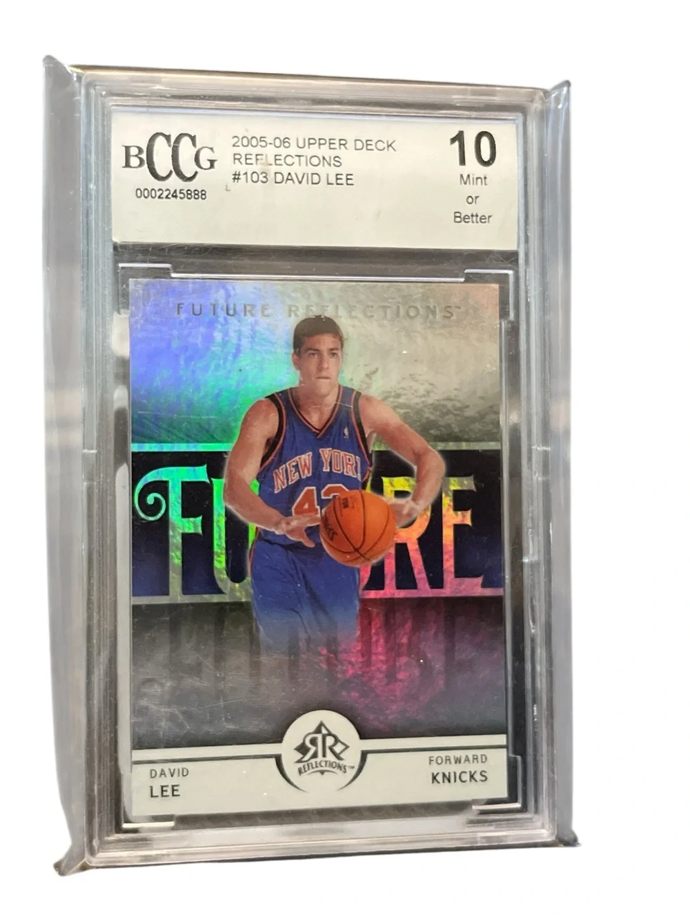 2005-06 Upper Deck Reflections David Lee Rookie Card PSA 10 (KNICKS) #991/1499